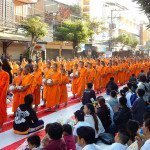 12600 monks collect alms Chiang Mai